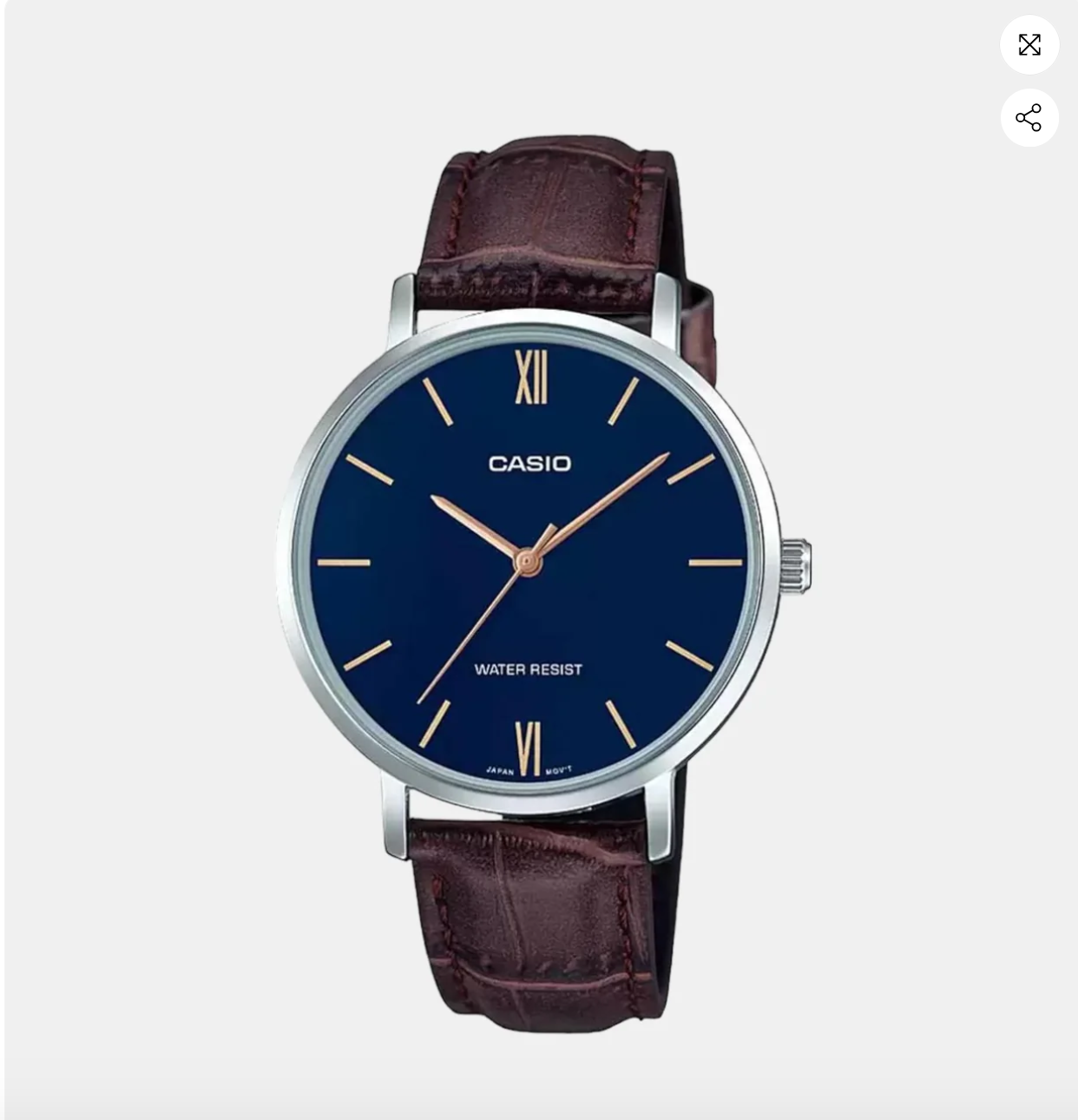 Enticer Women's Analog Leather Watch - LTP-VT01L-2BUDF