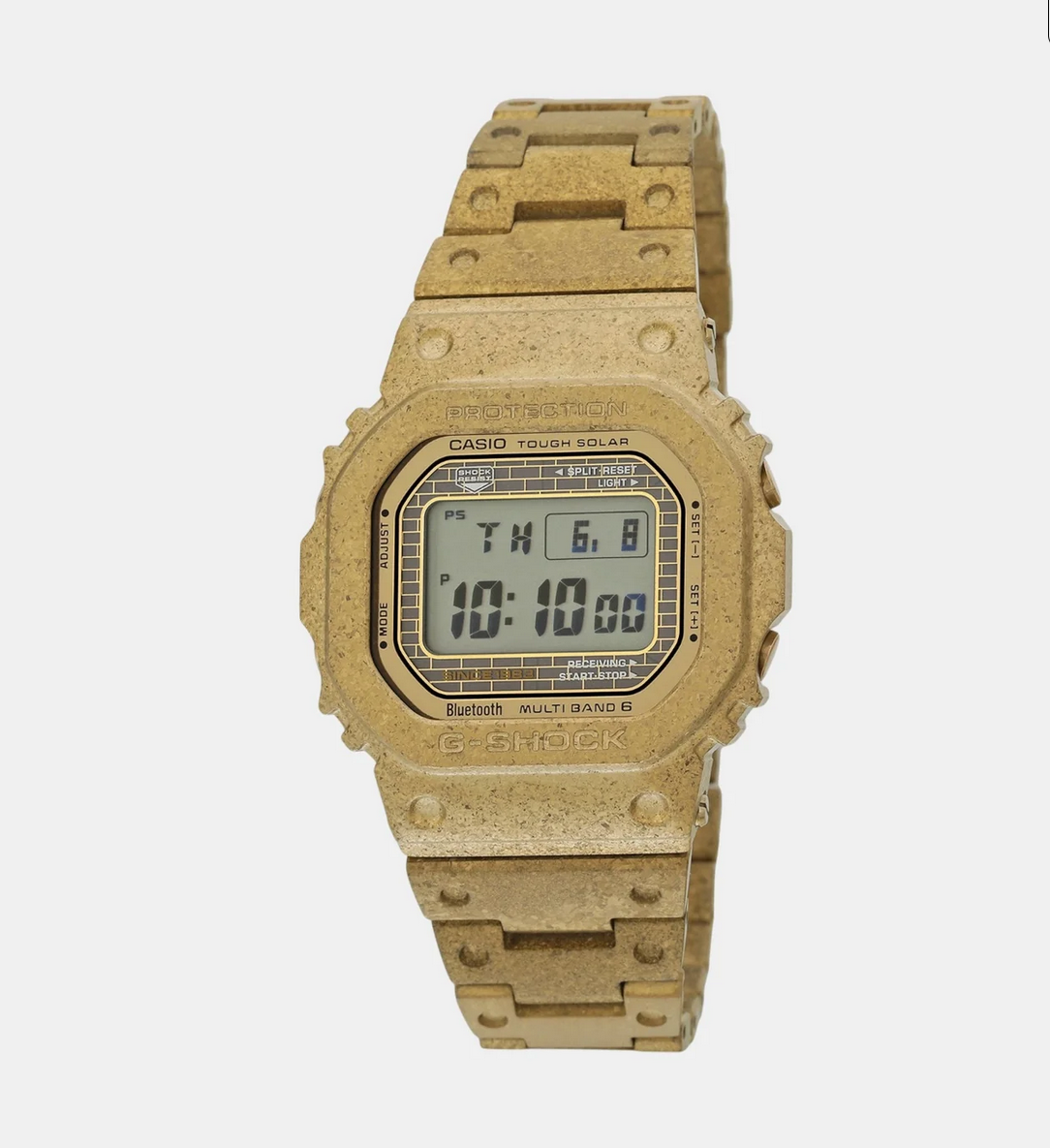 G-Shock Men Quartz Gold Dial Digital Stainless Steel Watch