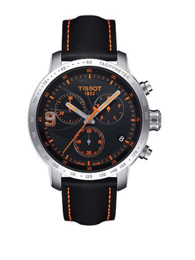 Tissot T-Sport Tony Parker Limited Black Dial Black Leather Men's Watch