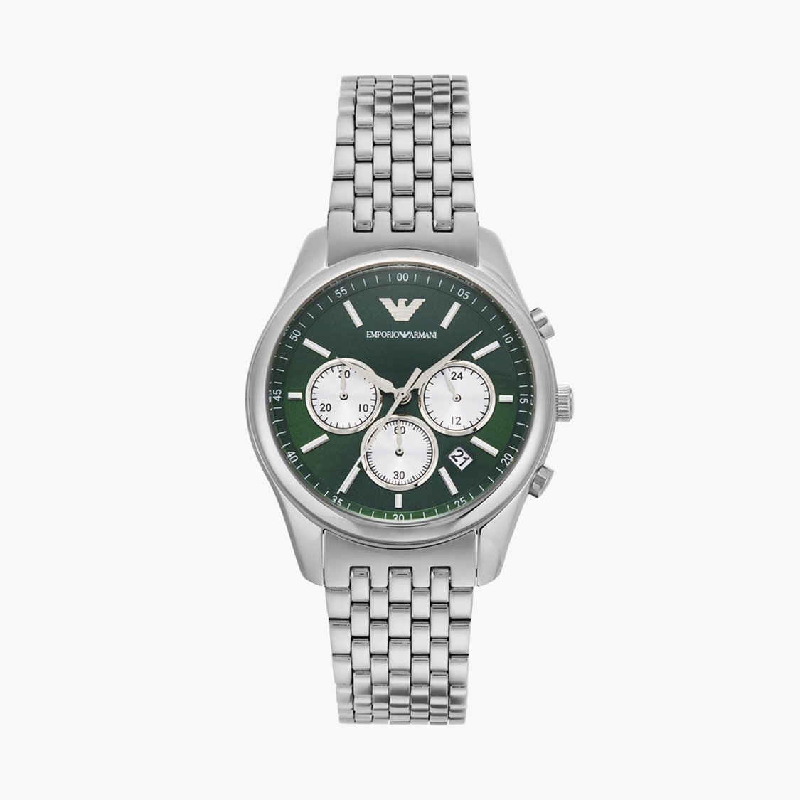 Emporio Armani Quartz  Green Dial Stainless Steel Chronograph Wrist Watch for Men