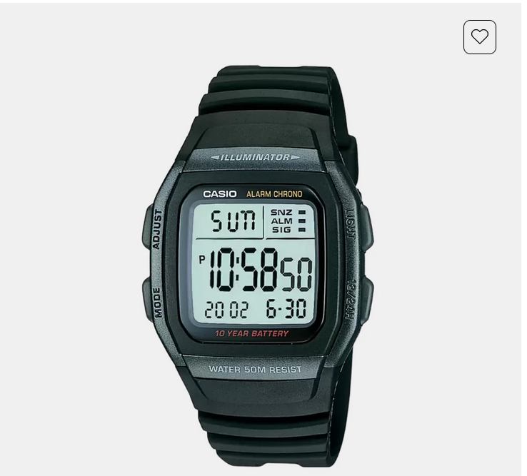 Youth Men Quartz Black Dial Digital Resin Watch D054