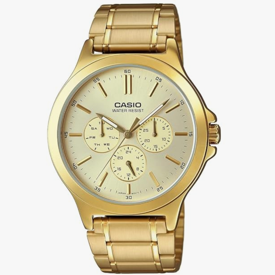Casio Enticer Men Analog Gold Dial Men MTP-V300G-9AUDF (A2319)