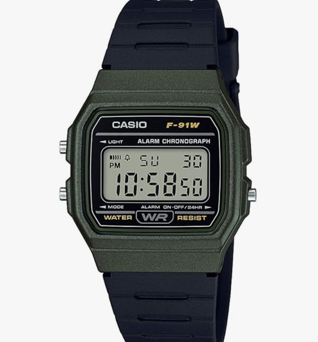 Casio Youth Digital Black Dial Unisex F-91WM-3ADF (D248)