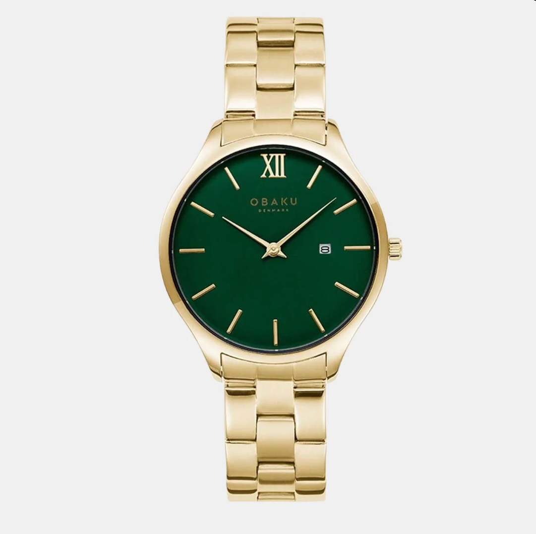 Vibe Lille Sugar Women Quartz Green Dial Analog Stainless Steel Watch V266LDGESG