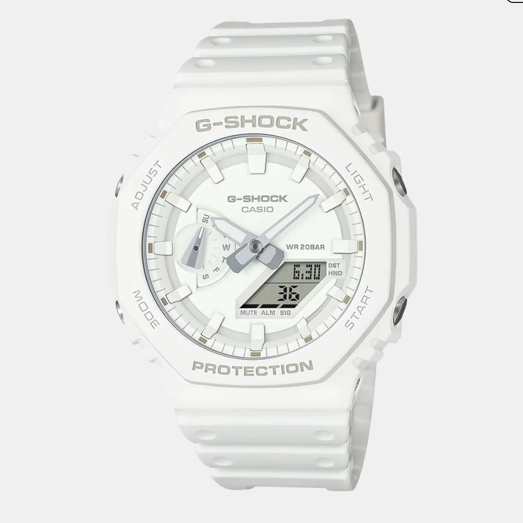 G-Shock Men Quartz White Dial Analog-Digital Resin Watch G1522