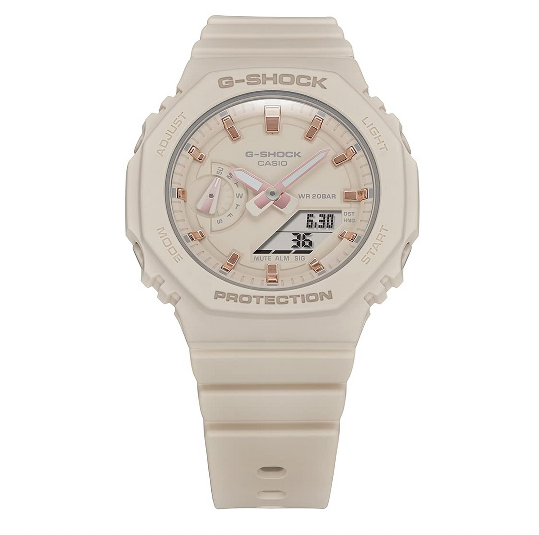 Casio G-Shock GMA-S2100-4ADR Pink Analog-Digital Dial Pink Resin Strap Women's Watch Shock and 200M Water Resistant G1109