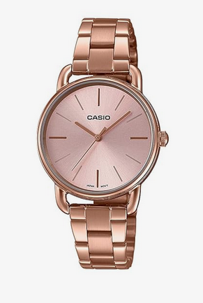 Casio Enticer Analog Rose Gold Dial Women's Watch - LTP-E412PG-4ADF