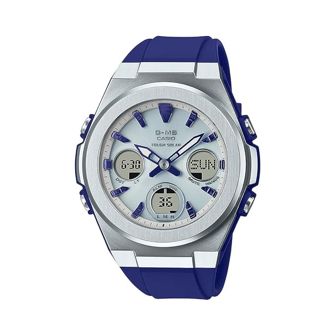 Baby-G Women Quartz Silver Dial Analog-Digital Resin Watch  MSG-S600-2ADR