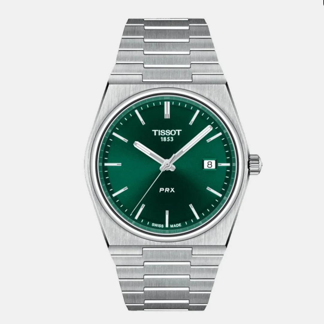 PRX Men Quartz Green Dial Analog Stainless Steel Watch T1374101109100