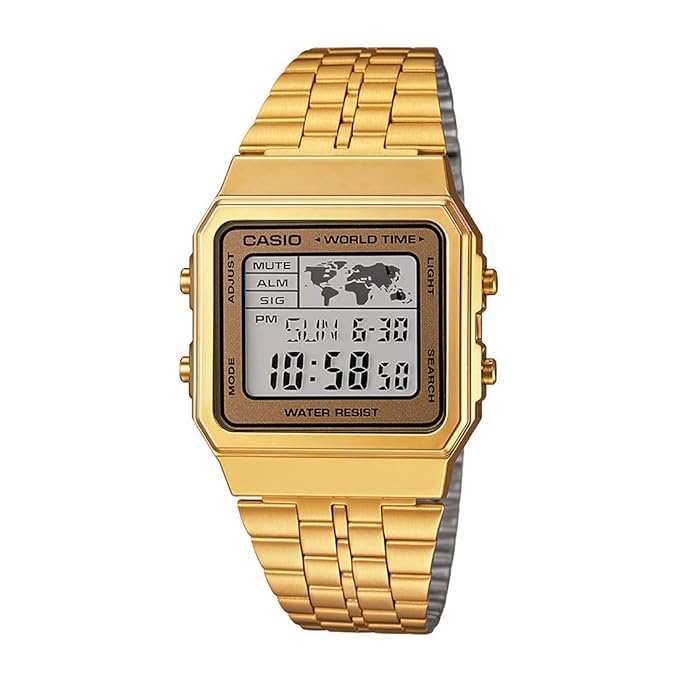Casio Vintage Digital Multicolor Dial Unisex Watch A500WGA-9DF