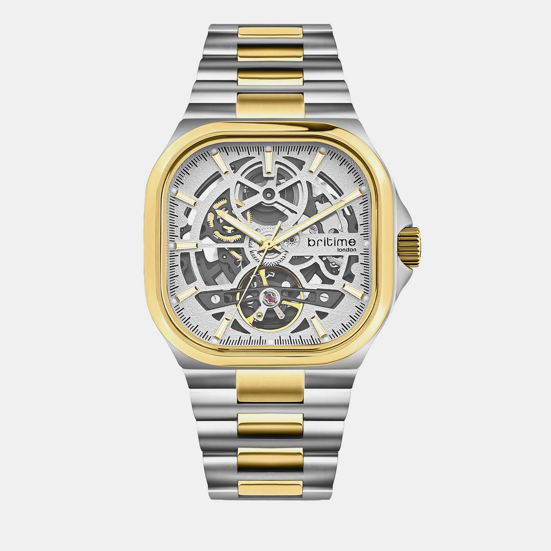 Monarch Men Automatic Grey Dial Analog Stainless Steel Watch 969-M10304