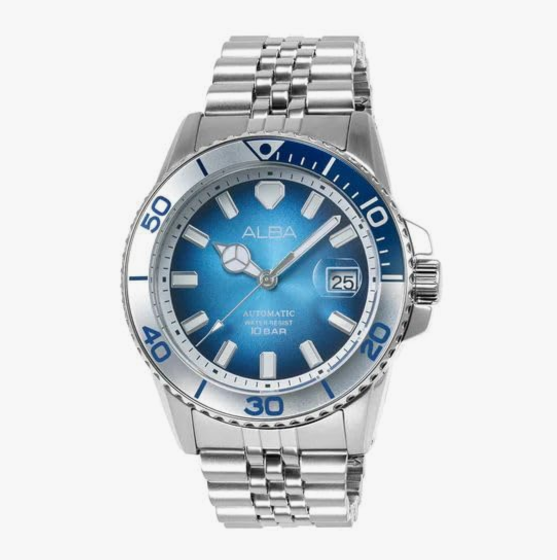 Alba Men's Azure Blue Dial Automatic Watch - AU4059X1