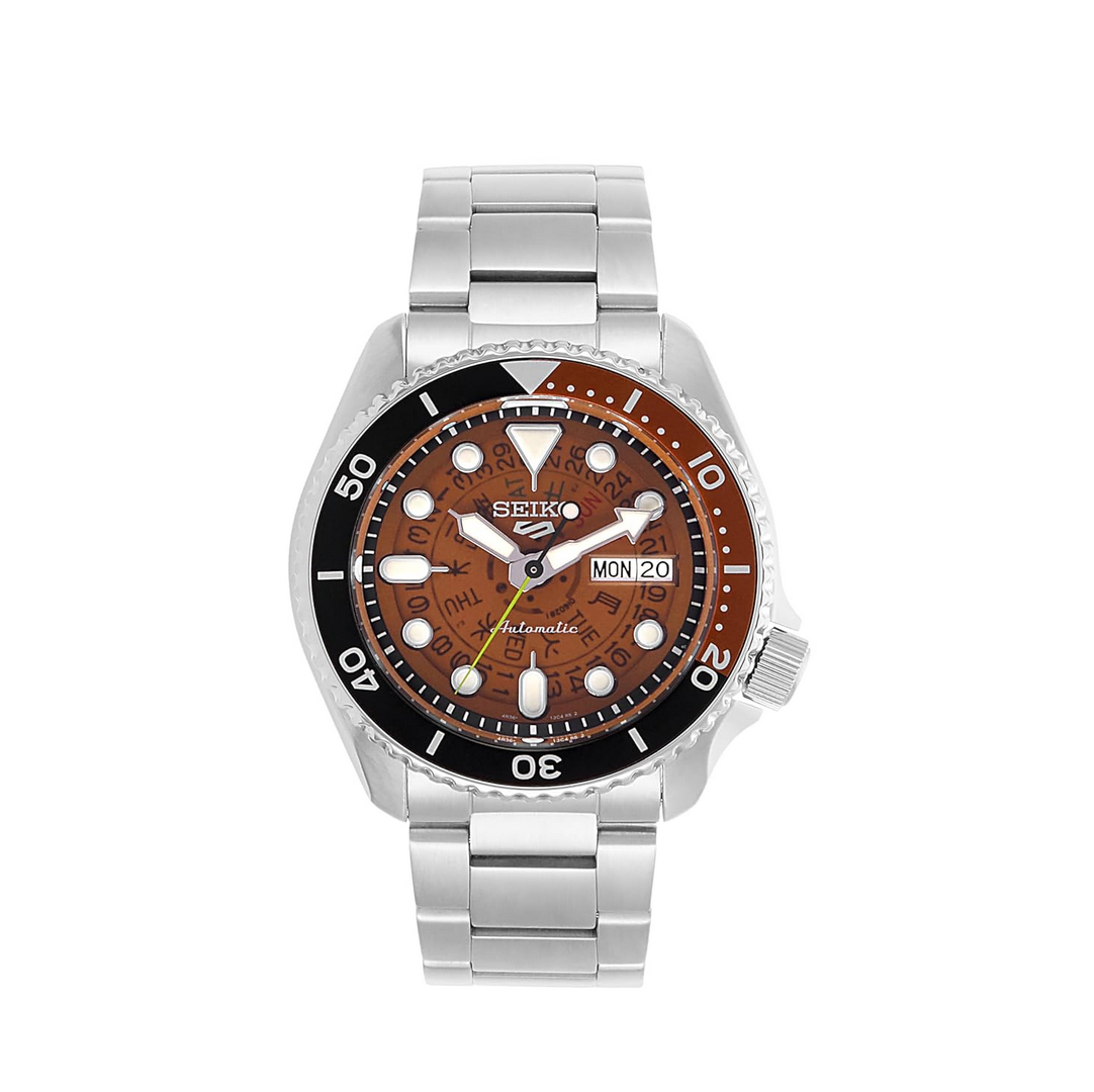 Seiko Analogue Brown Dial Men's Watch-SRPJ47K1