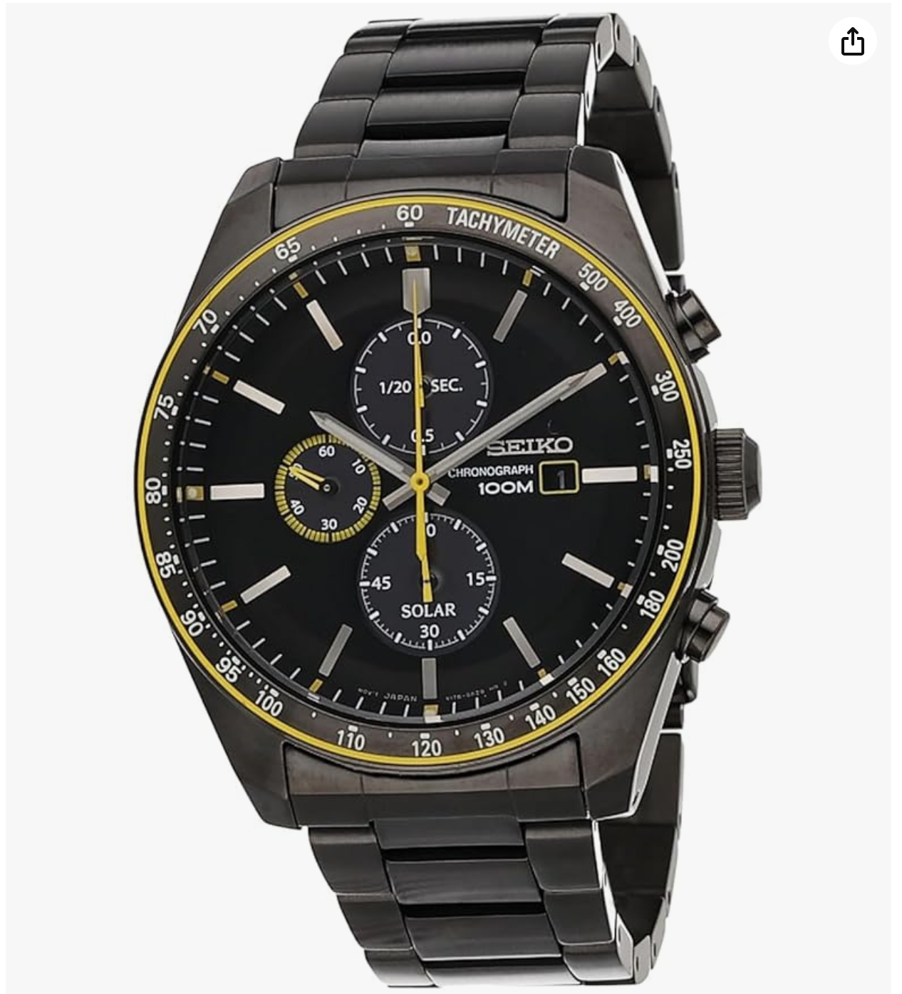 Seiko Analog Black Dial Men's Watch