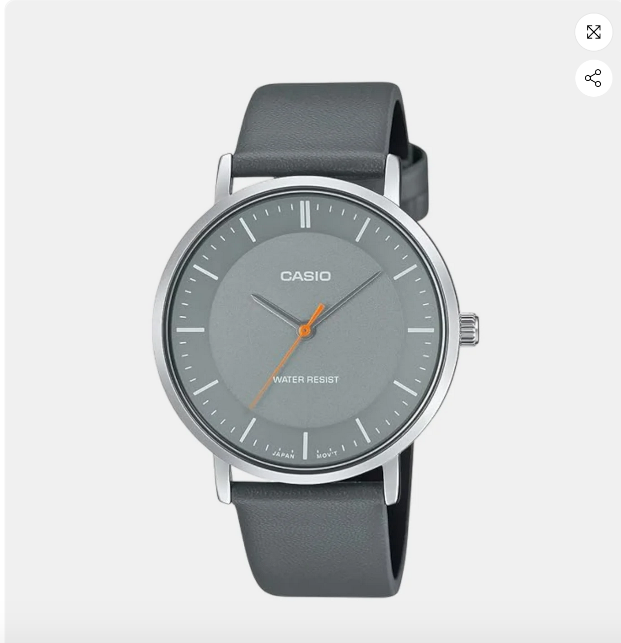 Enticer Men Quartz Grey Dial Analog Leather Watch