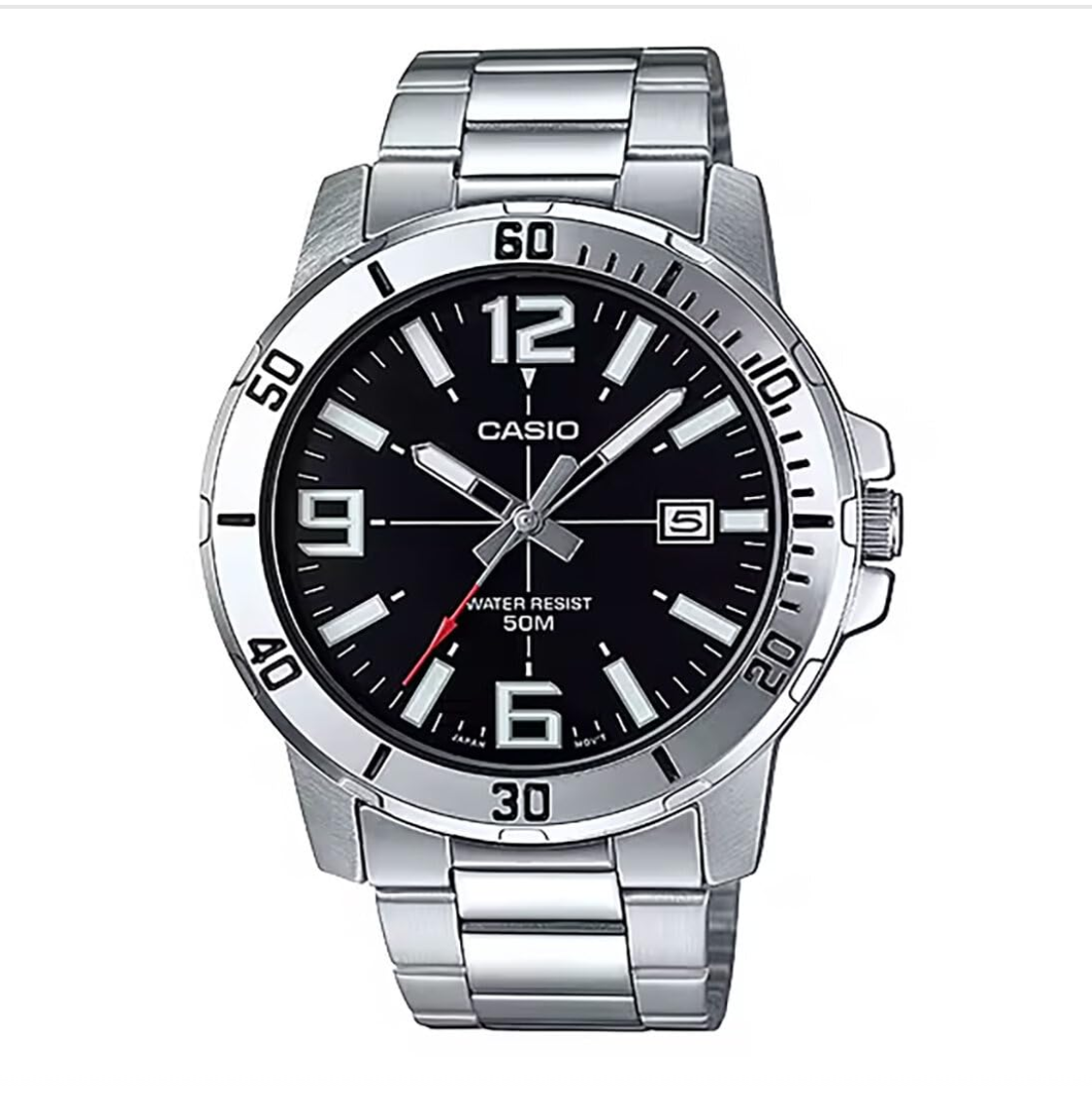 Casio Enticer Analog Black Dial Men's Watch - MTP-VD01D-1BVUDF (A1361)