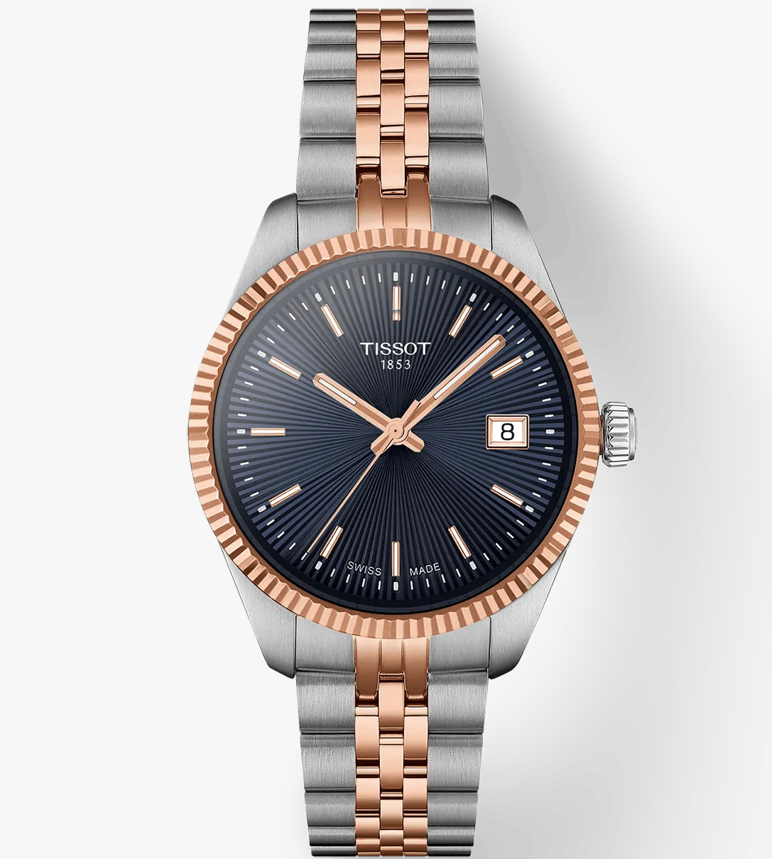 Ballade Women Quartz Blue Dial Analog Stainless Steel Watch T1562102204100