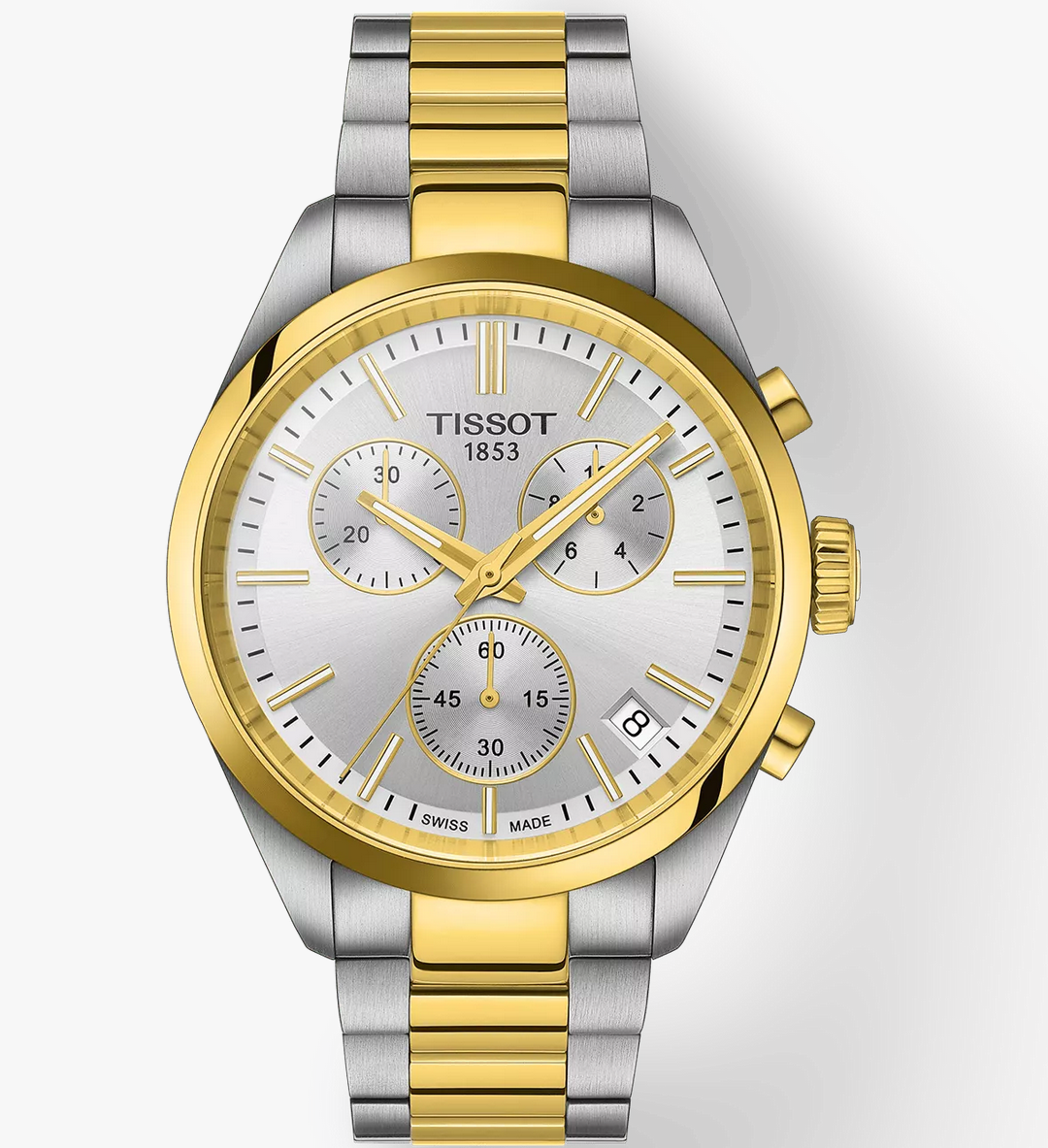 PR 100 Men Quartz Silver Dial Chronograph Stainless Steel Watch T1504172203100