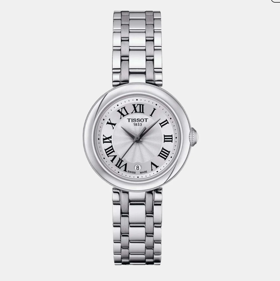 Bellissima Women Quartz White Dial Analog Stainless Steel Watch T1260101101300