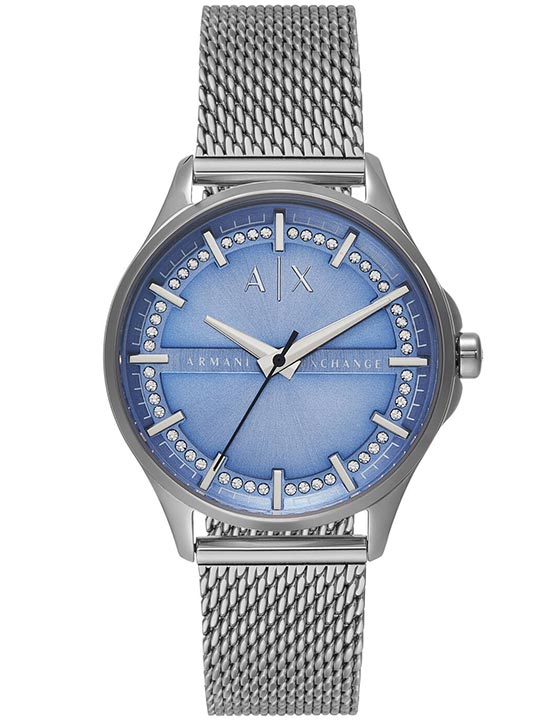 Quartz 36 mm Blue Dial Stainless Steel Analogue Wrist Watch for Women