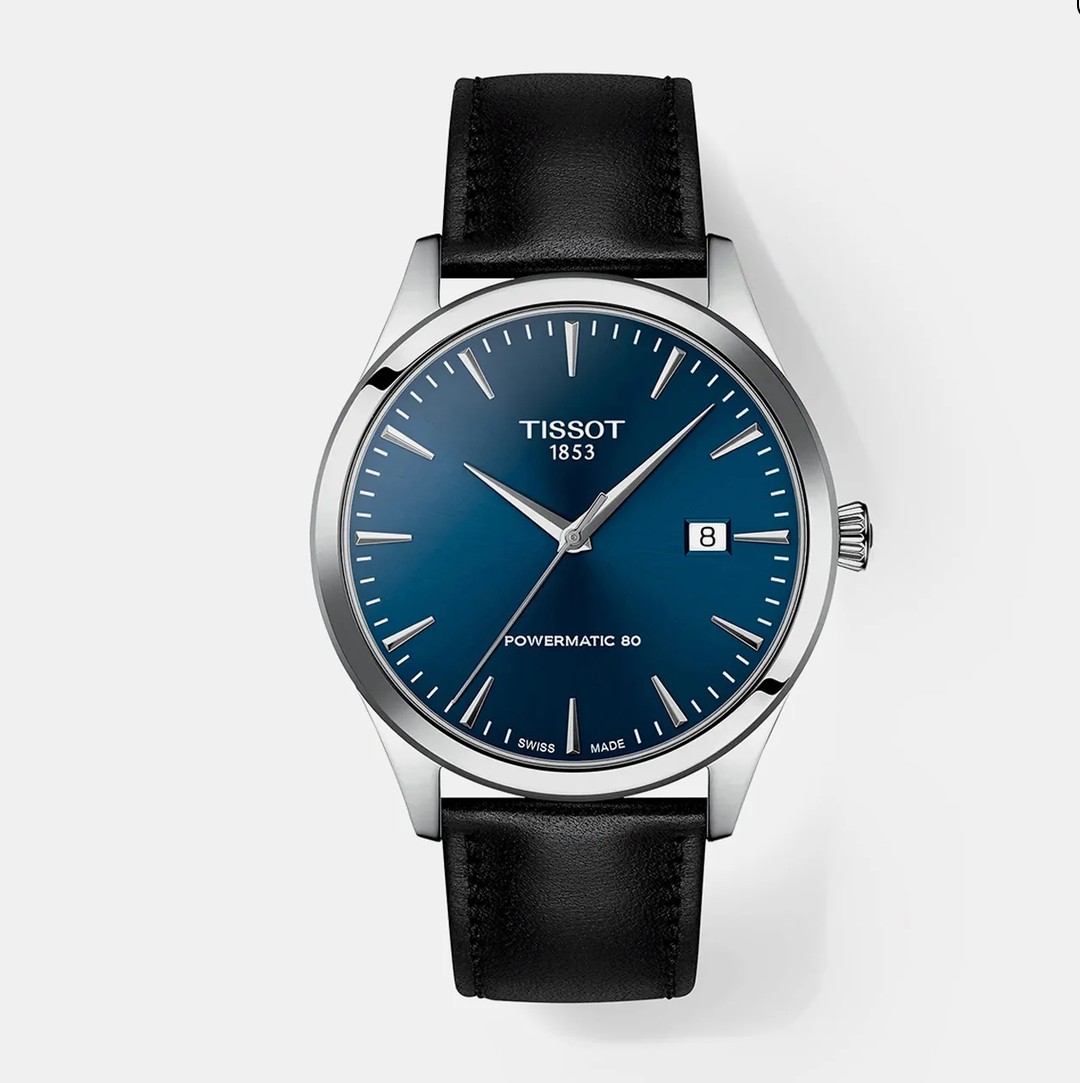 Classic Dream Men Automatic Blue Dial Analog Leather Watch T1584071604100