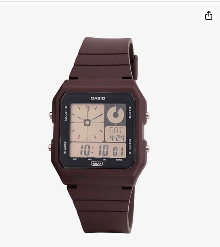 Youth Unisex Quartz Purple Dial Digital Resin Watch D313